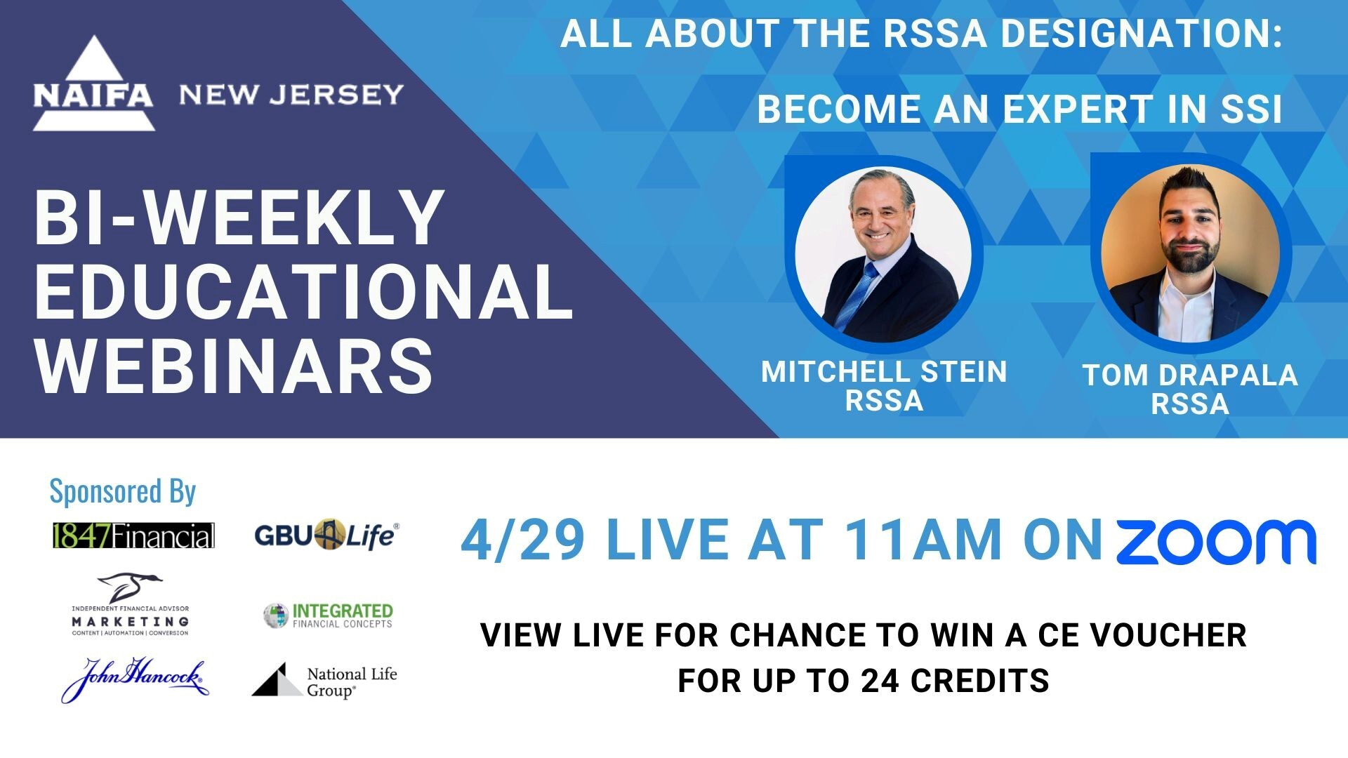 April 29 webinar NJ Social Security