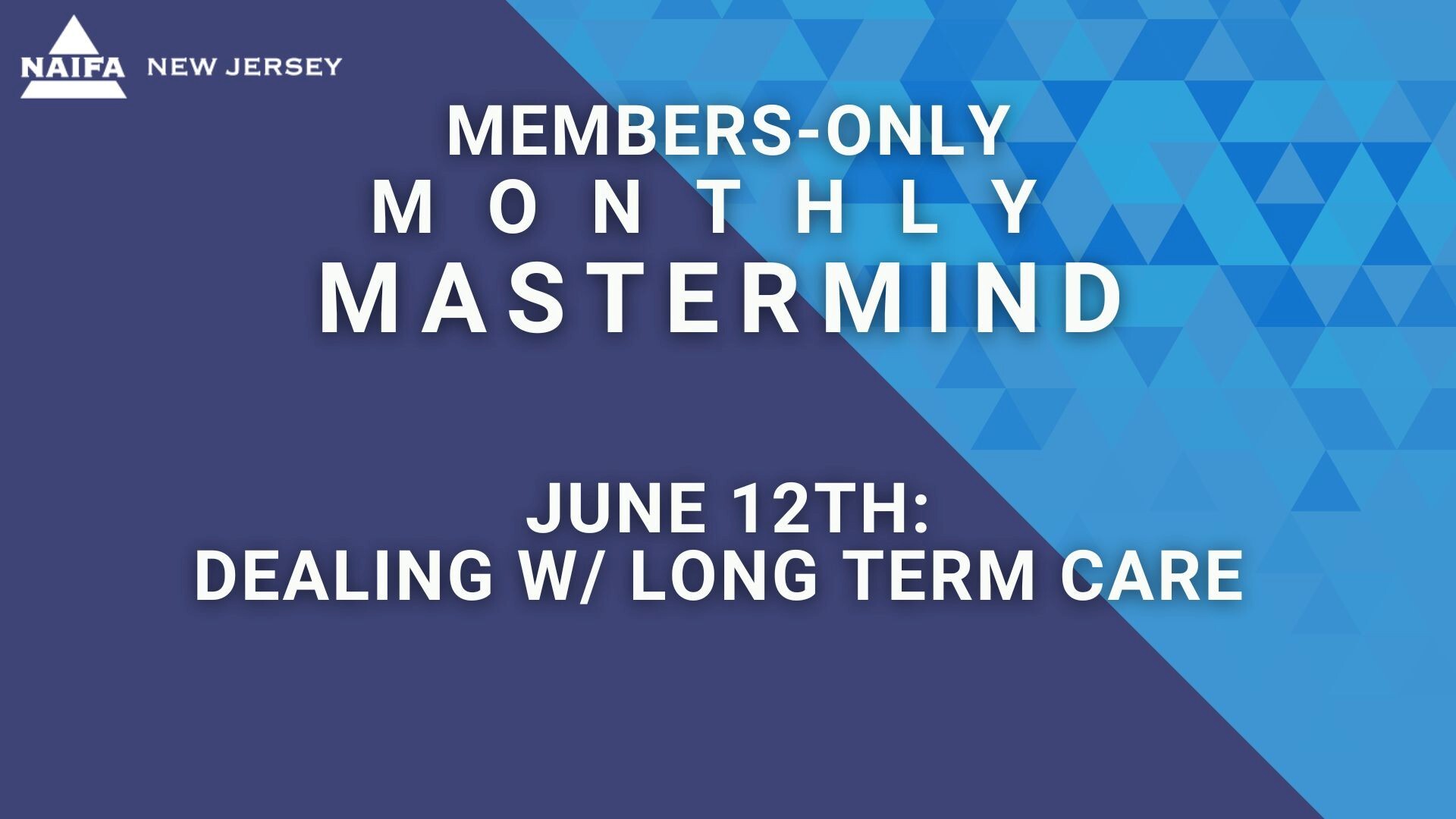 Mastermind June graphic banner NJ